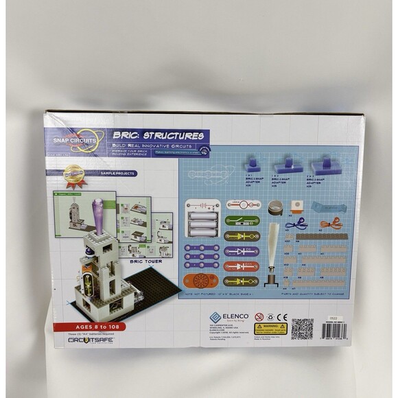 Elenco Snap Circuits BRIC Structures Electronic Brick Building Kit 20+ Projects - Picture 2 of 2